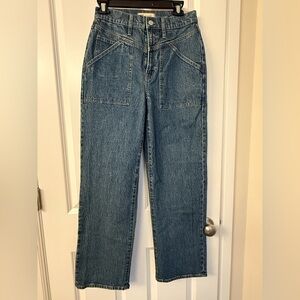 Madewell Women's Straight Leg Blue Jeans